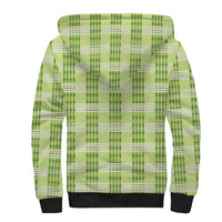 Aloha Hawaii Pakalana Pikake Lei Sherpa Hoodie Palaka Inspired Hawaiian-plaid Pastel Green LT14 - Polynesian Pride