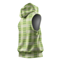 Aloha Hawaii Pakalana Pikake Lei Sleeveless Hoodie Palaka Inspired Hawaiian-plaid Pastel Green LT14 - Polynesian Pride