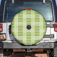 Aloha Hawaii Pakalana Pikake Lei Spare Tire Cover Palaka Inspired Hawaiian-plaid Pastel Green LT14 Green - Polynesian Pride