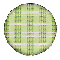 Aloha Hawaii Pakalana Pikake Lei Spare Tire Cover Palaka Inspired Hawaiian-plaid Pastel Green LT14 - Polynesian Pride