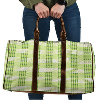 Aloha Hawaii Pakalana Pikake Lei Travel Bag Palaka Inspired Hawaiian-plaid Pastel Green LT14 Green - Polynesian Pride