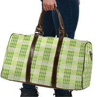 Aloha Hawaii Pakalana Pikake Lei Travel Bag Palaka Inspired Hawaiian-plaid Pastel Green LT14 - Polynesian Pride