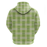 Aloha Hawaii Pakalana Pikake Lei Zip Hoodie Palaka Inspired Hawaiian-plaid Pastel Green LT14 - Polynesian Pride