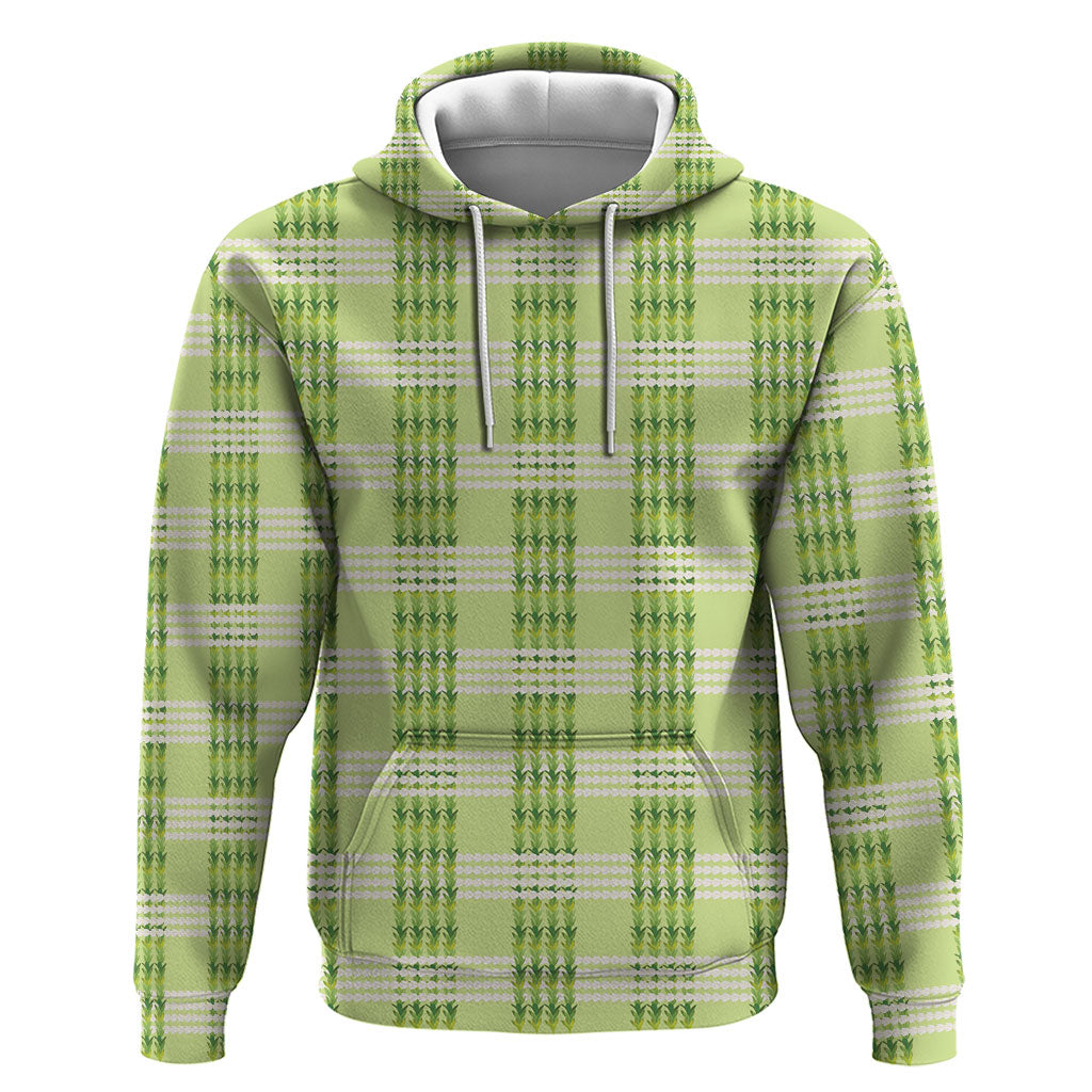 Aloha Hawaii Pakalana Pikake Lei Zip Hoodie Palaka Inspired Hawaiian-plaid Pastel Green LT14 Pullover Hoodie Green - Polynesian Pride