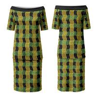Aloha Hawaii Ilima Maile Lei Couples Matching Puletasi and Hawaiian Shirt Palaka Inspired Hawaiian-plaid Black LT14 - Polynesian Pride