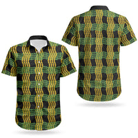 Aloha Hawaii Ilima Maile Lei Couples Matching Summer Maxi Dress and Hawaiian Shirt Palaka Inspired Hawaiian-plaid Black LT14 - Polynesian Pride