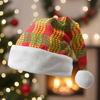 Aloha Hawaii Ilima Maile Lei Christmas Santa Hat Palaka Inspired Hawaiian-plaid Red LT14 Without Fur Red - Polynesian Pride