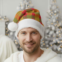 Aloha Hawaii Ilima Maile Lei Christmas Santa Hat Palaka Inspired Hawaiian-plaid Red LT14 - Polynesian Pride