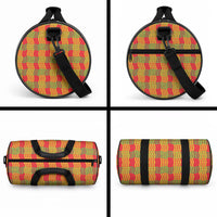 Aloha Hawaii Ilima Maile Lei Duffle Bag Palaka Inspired Hawaiian-plaid Red LT14 - Polynesian Pride
