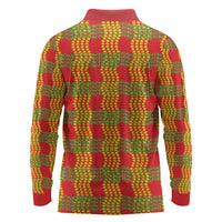 Aloha Hawaii Ilima Maile Lei Long Sleeve Polo Shirt Palaka Inspired Hawaiian-plaid Red LT14 - Polynesian Pride