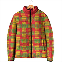 Aloha Hawaii Ilima Maile Lei Padded Jacket Palaka Inspired Hawaiian-plaid Red LT14 - Polynesian Pride