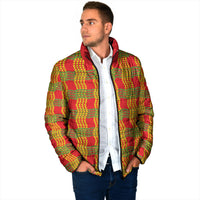 Aloha Hawaii Ilima Maile Lei Padded Jacket Palaka Inspired Hawaiian-plaid Red LT14 - Polynesian Pride