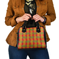 Aloha Hawaii Ilima Maile Lei Shoulder Handbag Palaka Inspired Hawaiian-plaid Red LT14 - Polynesian Pride