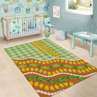 Hawaii Leis Palaka Motifs Area Rug Pikake Pakalana Maile Ilima Kakau Style LT14 - Polynesian Pride