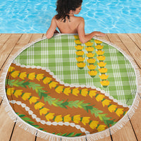 Hawaii Leis Palaka Motifs Beach Blanket Pikake Pakalana Maile Ilima Kakau Style LT14 - Polynesian Pride