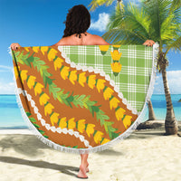 Hawaii Leis Palaka Motifs Beach Blanket Pikake Pakalana Maile Ilima Kakau Style LT14 - Polynesian Pride