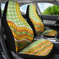Hawaii Leis Palaka Motifs Car Seat Cover Pikake Pakalana Maile Ilima Kakau Style LT14 - Polynesian Pride