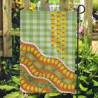 Hawaii Leis Palaka Motifs Garden Flag Pikake Pakalana Maile Ilima Kakau Style LT14 Garden Flag Multicolor - Polynesian Pride