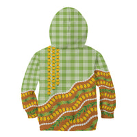 Hawaii Leis Palaka Motifs Kid Hoodie Pikake Pakalana Maile Ilima Kakau Style LT14 - Polynesian Pride