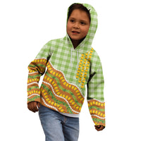Hawaii Leis Palaka Motifs Kid Hoodie Pikake Pakalana Maile Ilima Kakau Style LT14 - Polynesian Pride