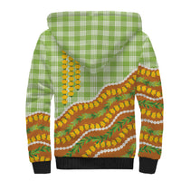 Hawaii Leis Palaka Motifs Sherpa Hoodie Pikake Pakalana Maile Ilima Kakau Style LT14 - Polynesian Pride