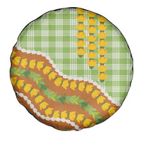 Hawaii Leis Palaka Motifs Spare Tire Cover Pikake Pakalana Maile Ilima Kakau Style LT14 - Polynesian Pride