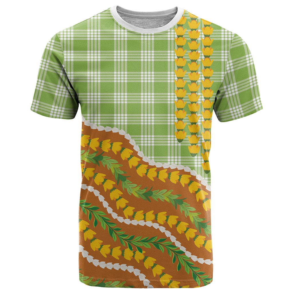 Hawaii Leis Palaka Motifs T Shirt Pikake Pakalana Maile Ilima Kakau Style LT14 Multicolor - Polynesian Pride