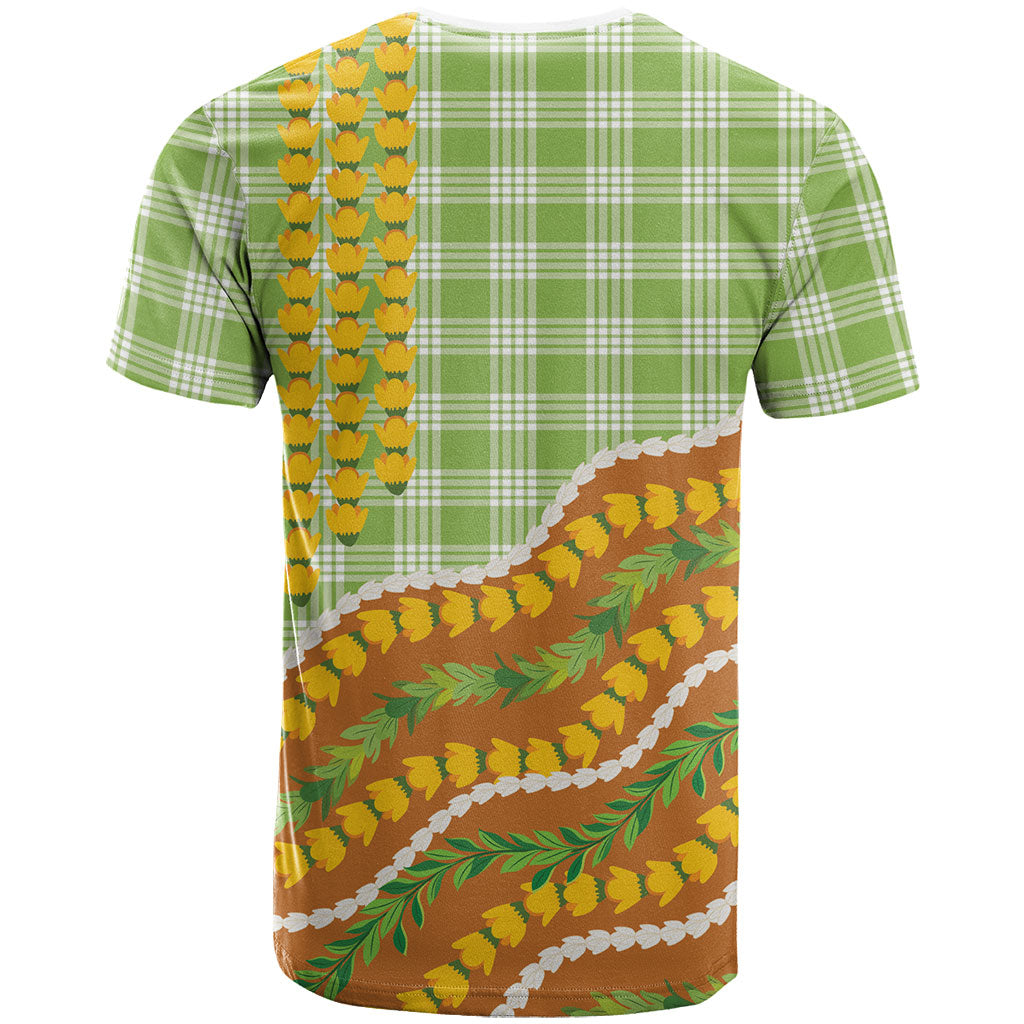 Hawaii Leis Palaka Motifs T Shirt Pikake Pakalana Maile Ilima Kakau Style LT14 - Polynesian Pride