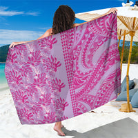 Purple Hibiscus Monstera Seamless Kakau Hawaii Sarong LT14 One Size 44 x 66 inches Purple - Polynesian Pride
