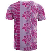 Purple Hibiscus Monstera Seamless Kakau Hawaii T Shirt LT14 - Polynesian Pride