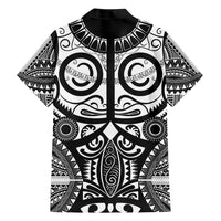 Marquesas Islands Hawaiian Shirt Marquesan Tattoo Black White Color - Polynesian Pride