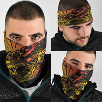 Gradient Marquesas Islands Neck Gaiter Marquesan Matatiki Hammerhead Shark Patutiki LT14 - Polynesian Pride