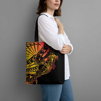 Gradient Marquesas Islands Tote Bag Marquesan Matatiki Hammerhead Shark Patutiki LT14 - Polynesian Pride