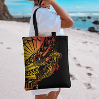 Gradient Marquesas Islands Tote Bag Marquesan Matatiki Hammerhead Shark Patutiki LT14 - Polynesian Pride