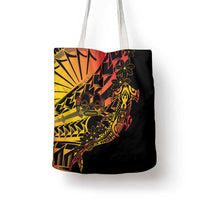 Gradient Marquesas Islands Tote Bag Marquesan Matatiki Hammerhead Shark Patutiki LT14 - Polynesian Pride