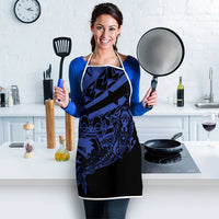 Blue Marquesas Islands Apron Marquesan Matatiki Hammerhead Shark Patutiki - Polynesian Pride