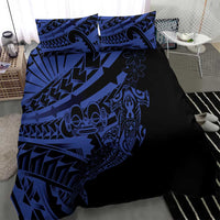Blue Marquesas Islands Bedding Set Marquesan Matatiki Hammerhead Shark Patutiki LT14 - Polynesian Pride