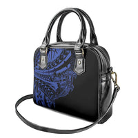 Blue Marquesas Islands Shoulder Handbag Marquesan Matatiki Hammerhead Shark Patutiki LT14 - Polynesian Pride
