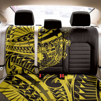 Yellow Marquesas Islands Back Car Seat Cover Marquesan Matatiki Hammerhead Shark Patutiki LT14 - Polynesian Pride