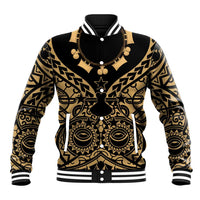 Austral Islands Baseball Jacket Tuhaa Pae Penu Stars Necklace Gold - Polynesian Pride