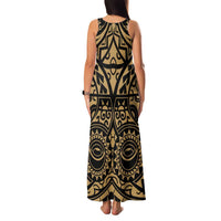 Austral Islands Family Matching Tank Maxi Dress and Hawaiian Shirt Tuhaa Pae Penu Stars Necklace Gold LT14 - Polynesian Pride