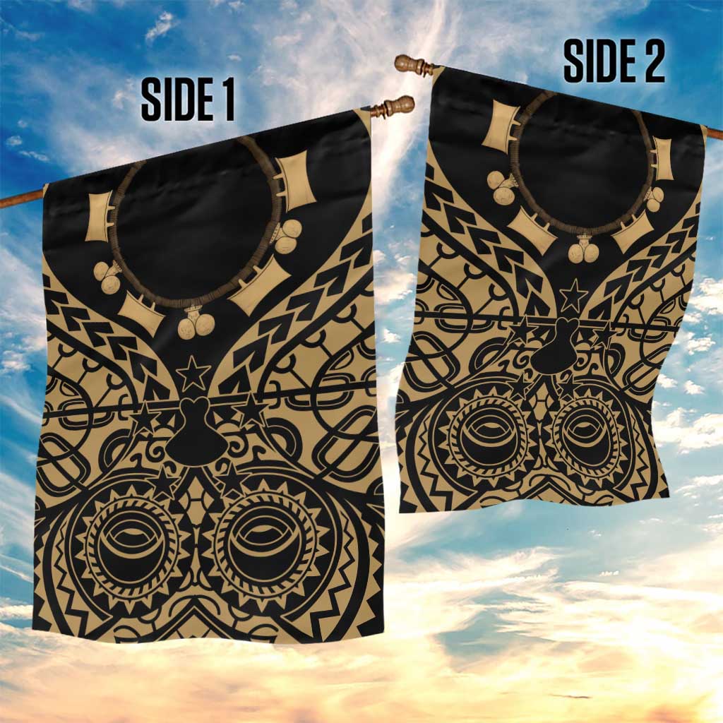 Austral Islands Garden Flag Tuhaa Pae Penu Stars Necklace Gold LT14 - Polynesian Pride