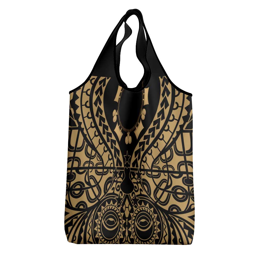 Austral Islands Grocery Bag Tuhaa Pae Penu Stars Necklace Gold - Polynesian Pride