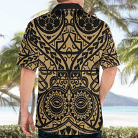 Austral Islands Hawaiian Shirt Tuhaa Pae Penu Stars Necklace Gold - Polynesian Pride
