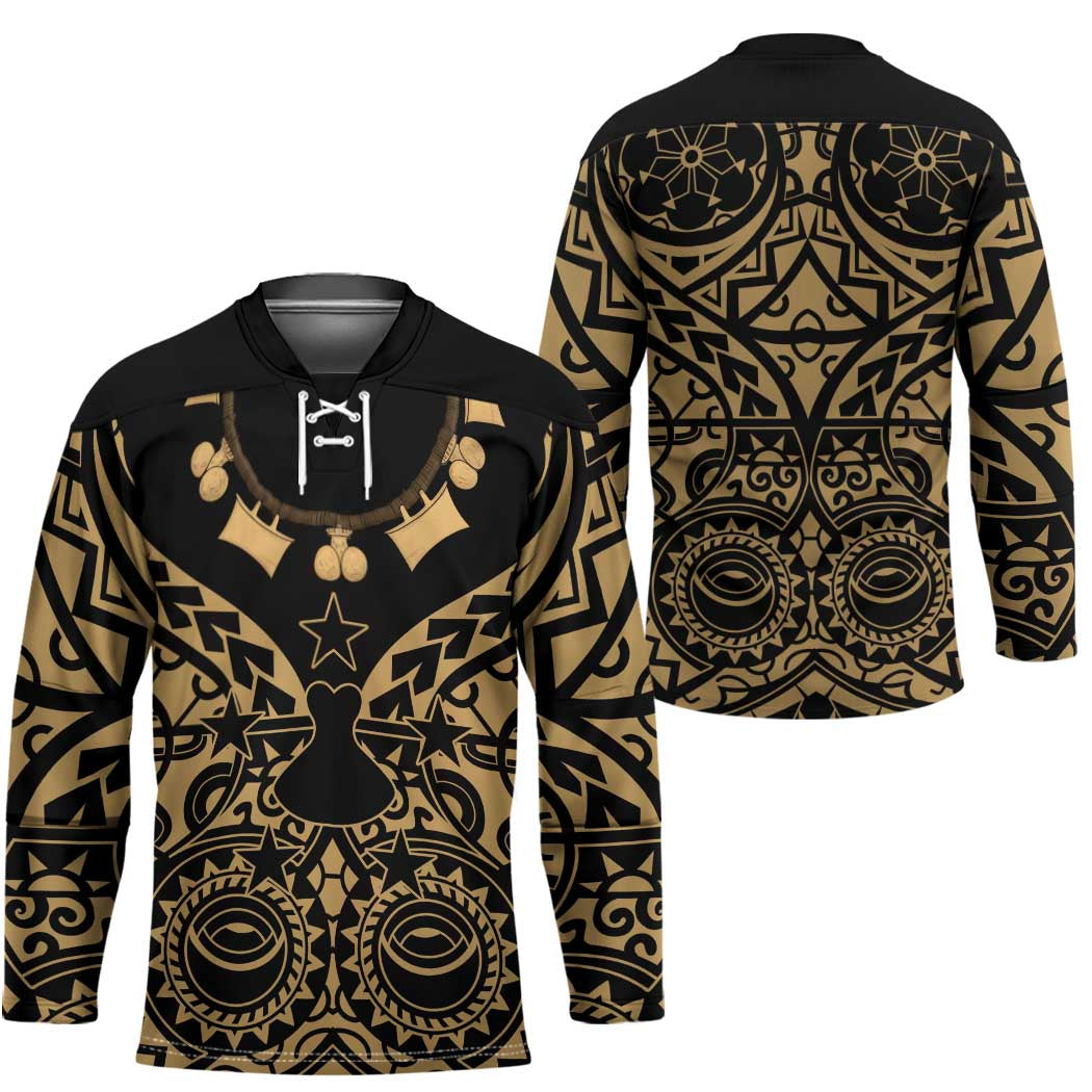 Austral Islands Hockey Jersey Tuhaa Pae Penu Stars Necklace Gold - Polynesian Pride