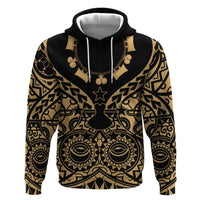 Austral Islands Hoodie Tuhaa Pae Penu Stars Necklace Gold LT14 Pullover Hoodie Gold - Polynesian Pride