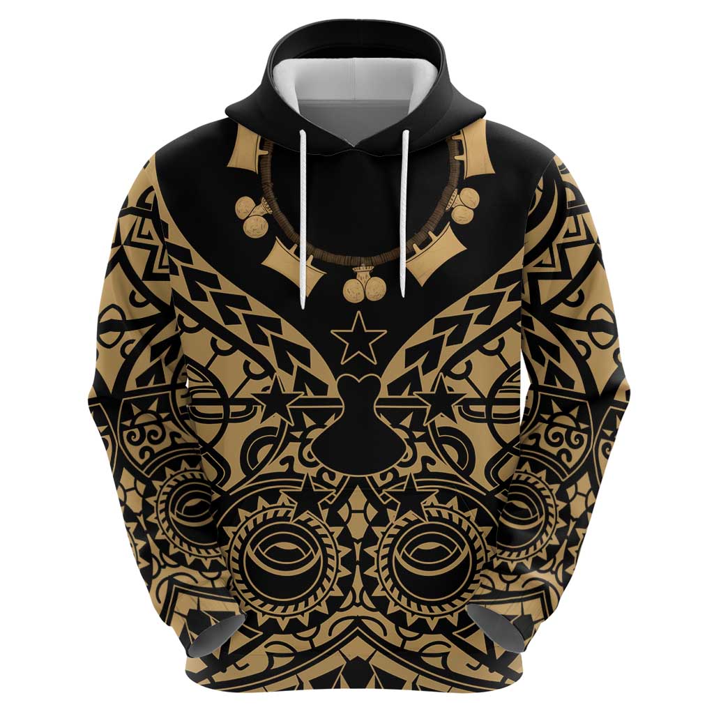 Austral Islands Hoodie Tuhaa Pae Penu Stars Necklace Gold LT14 - Polynesian Pride