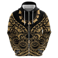 Austral Islands Hoodie Tuhaa Pae Penu Stars Necklace Gold LT14 - Polynesian Pride