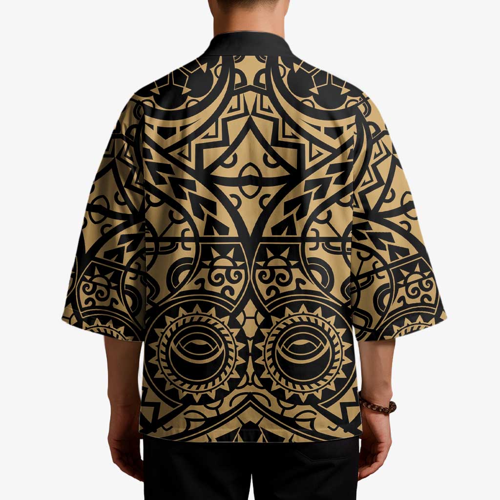 Austral Islands Kimono Tuhaa Pae Penu Stars Necklace Gold - Polynesian Pride