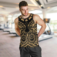 Austral Islands Men Tank Top Tuhaa Pae Penu Stars Necklace Gold - Polynesian Pride